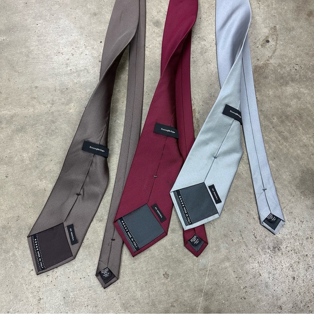 Ermenegildo Zegna, 3 Su Misura Silk Ties